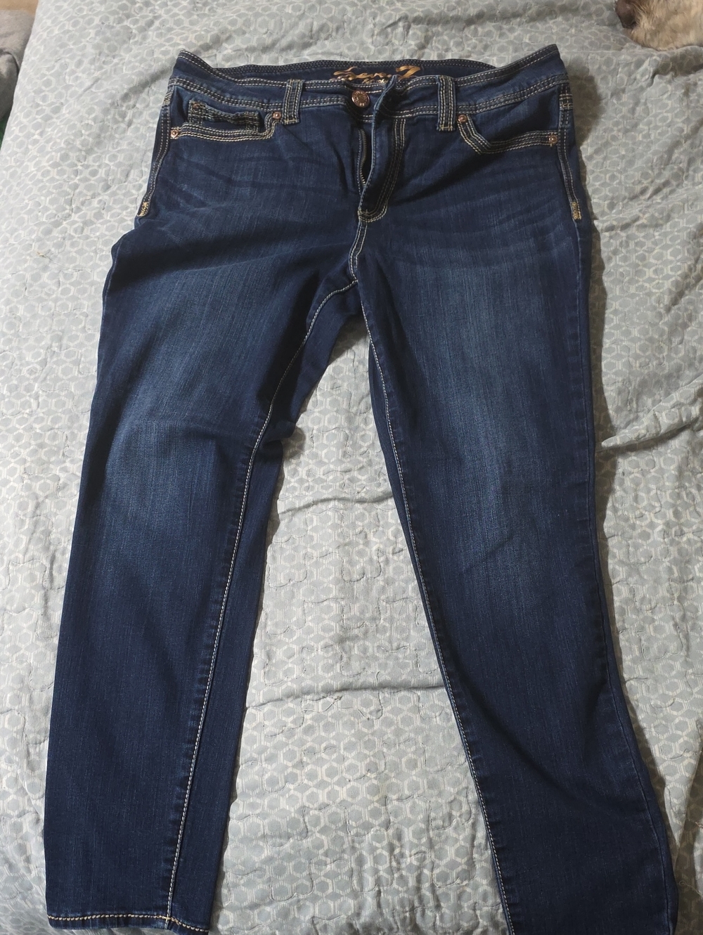 Seven7 Women's Dark Blue Skinny Jeans - Slim Stretch